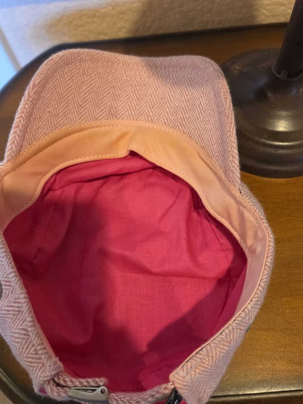 PUMA Pink Herringbone Newsboy Cap - Picture 6 of 6